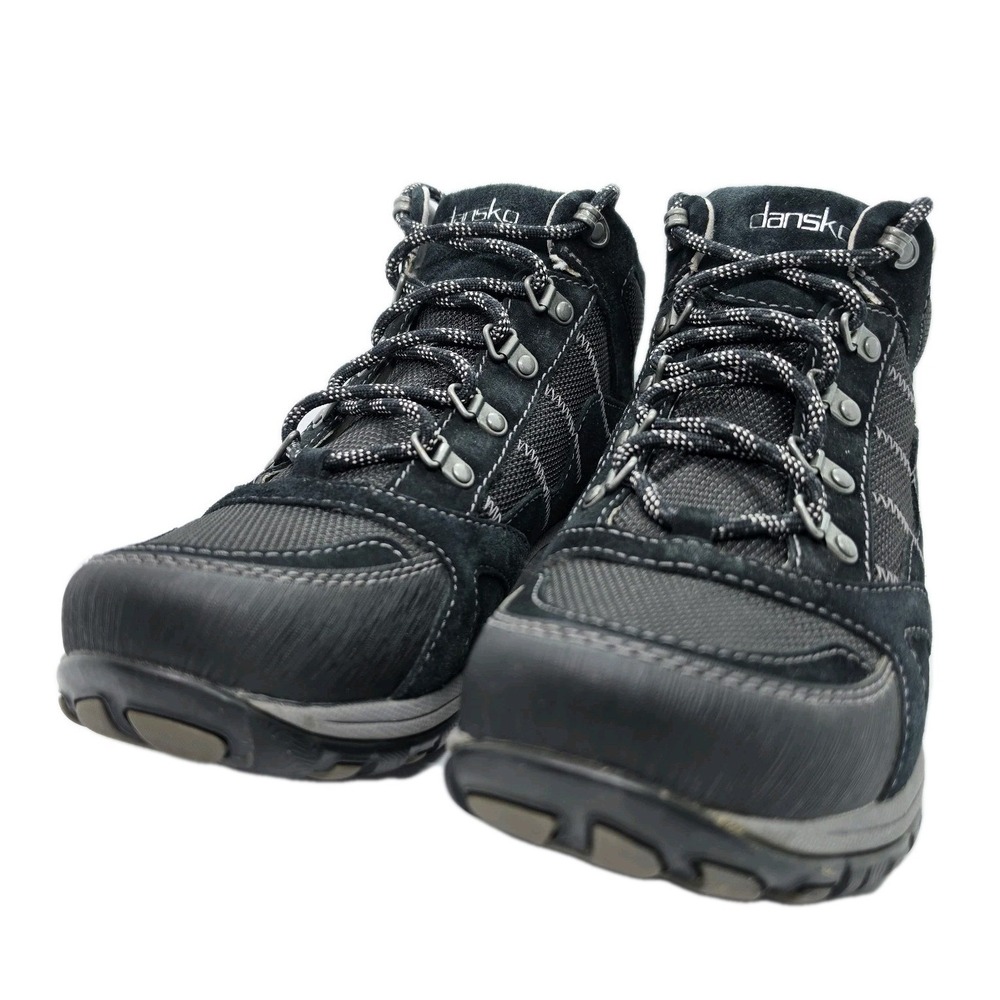 Dansko Paxton Black‎ Suede Waterproof Hiking Boots Women's 40 / 9.5-10 Vibram